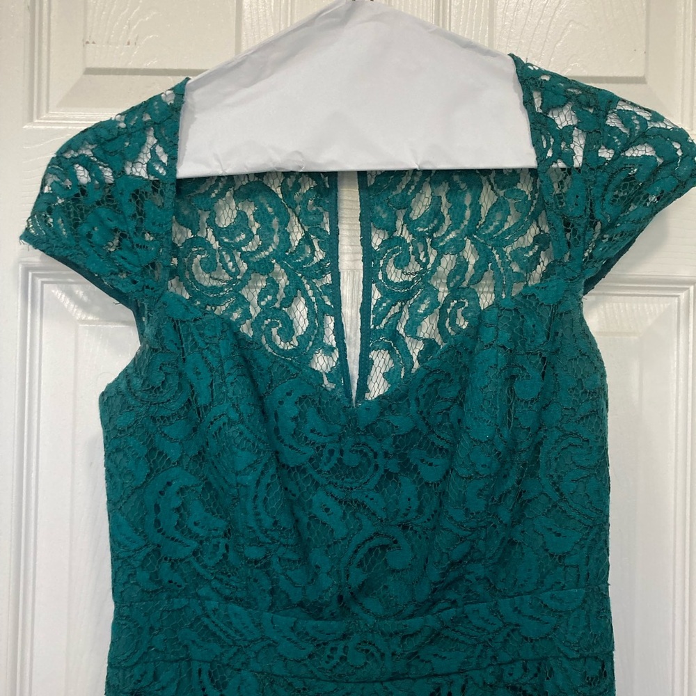 J. Crew Teal Lace Dress